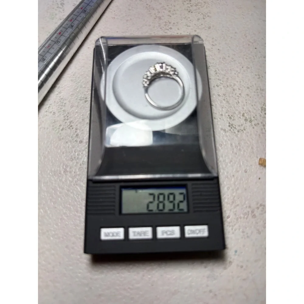 925‎ Sterling Silver Multicolor Cluster Ring Size 7